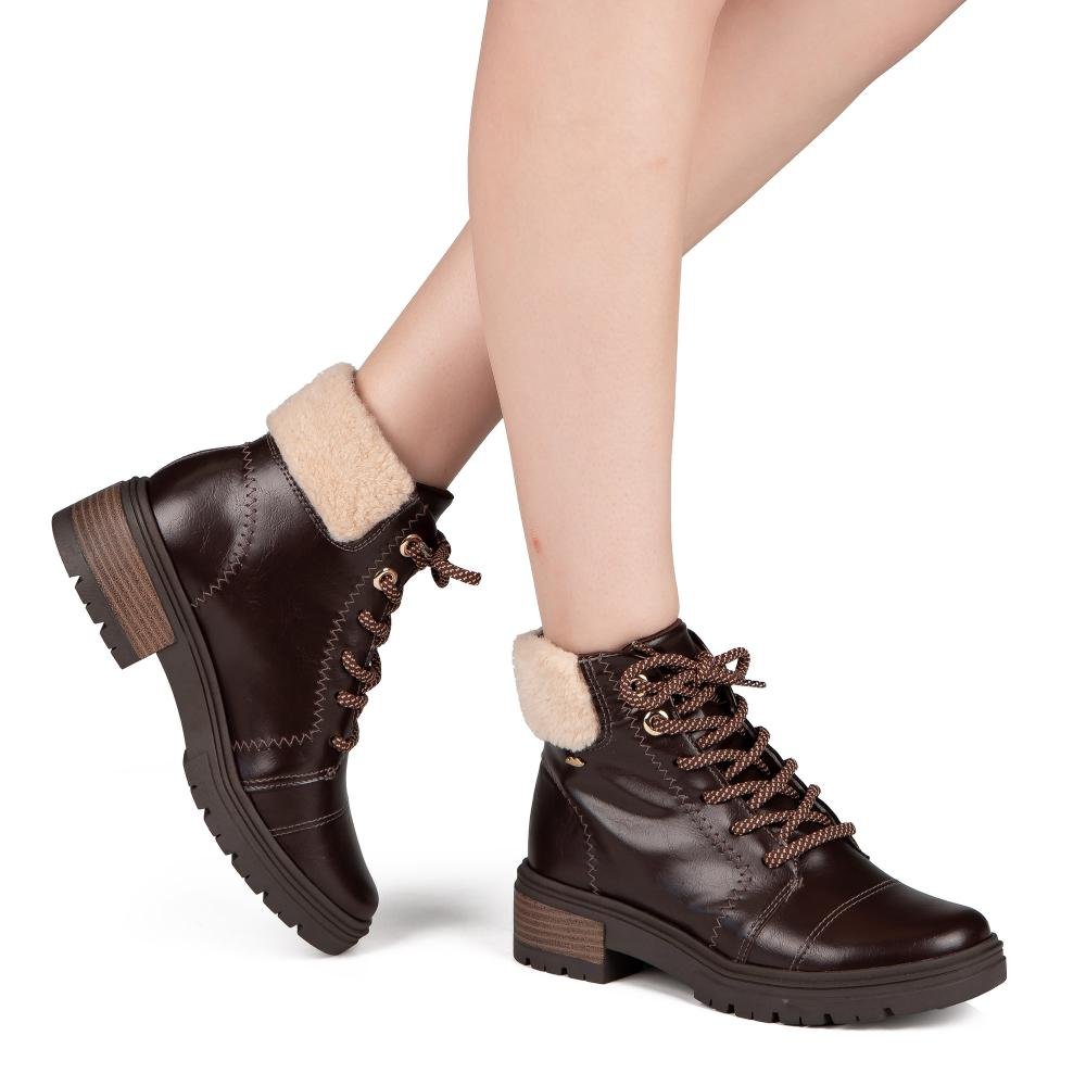 Bota Coturno Dakota Feminina D2423 Café 2