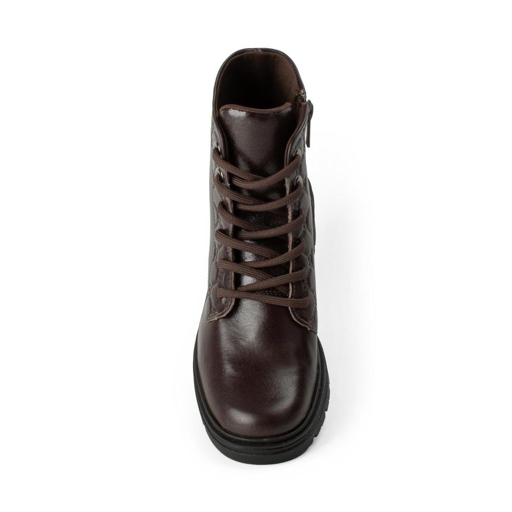 Bota Coturno Dakota Em Couro Feminina D2412 Café 6