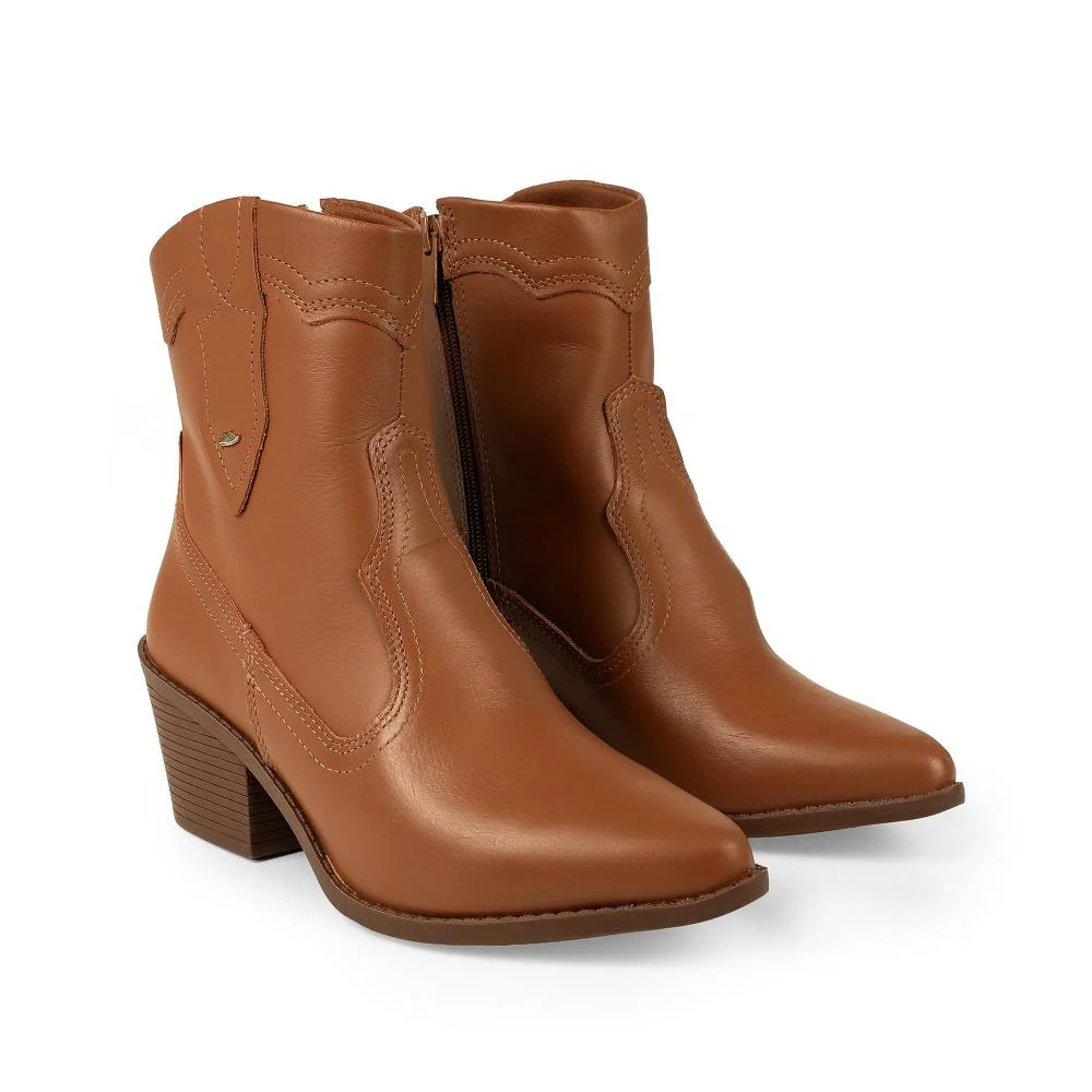 Bota Dakota Country Em Couro Feminina D2571 Marrom 5