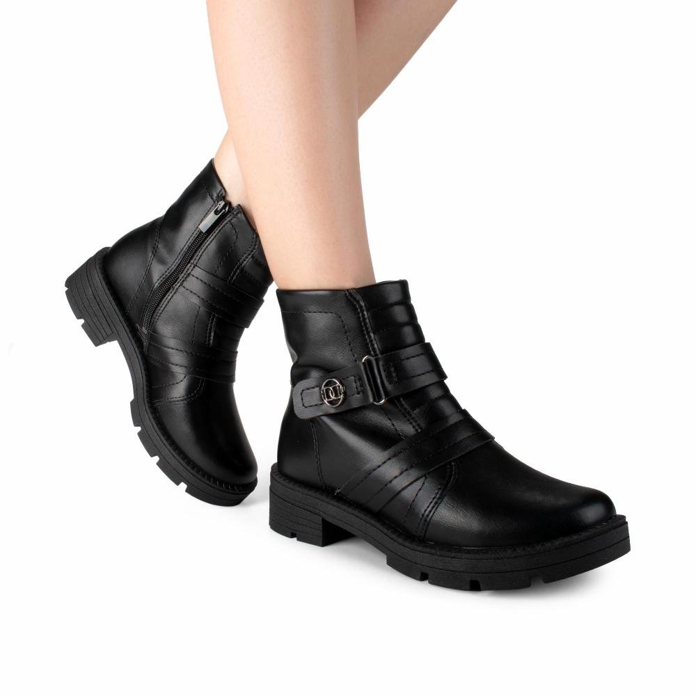 Bota Dakota de Cano Curto Feminina D2401 Preto 2