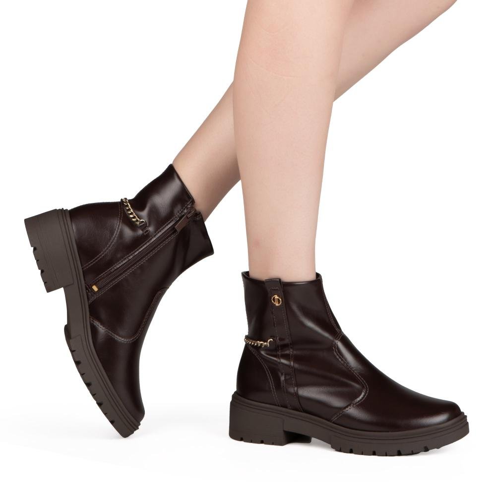 Bota Dakota de Cano Curto Feminina D2421 Café 2