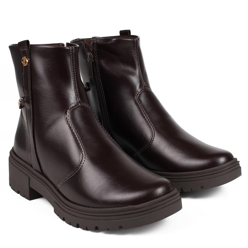 Bota Dakota de Cano Curto Feminina D2421 Café 6