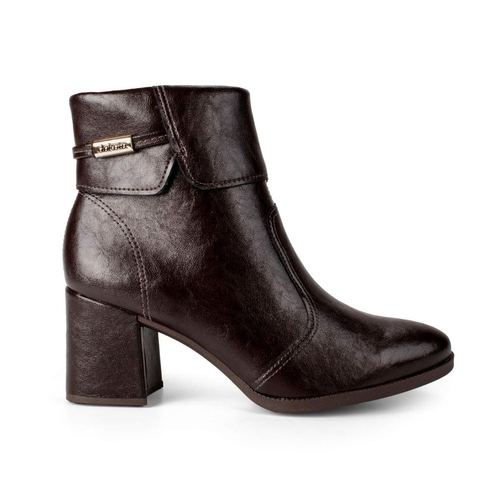 Bota Dakota de Cano Curto Feminina D2701 Café 3