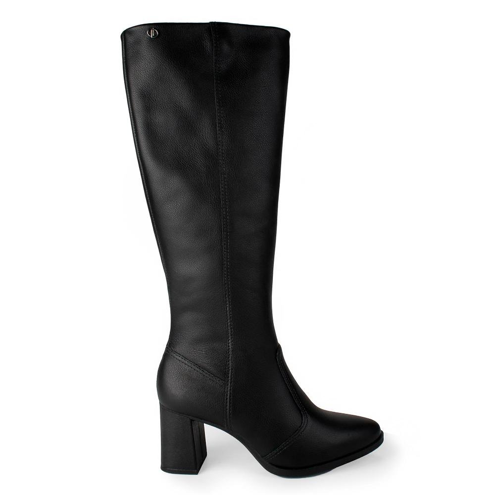 Bota Dakota Em Couro de Cano Longo Feminina D2383 Preto 3