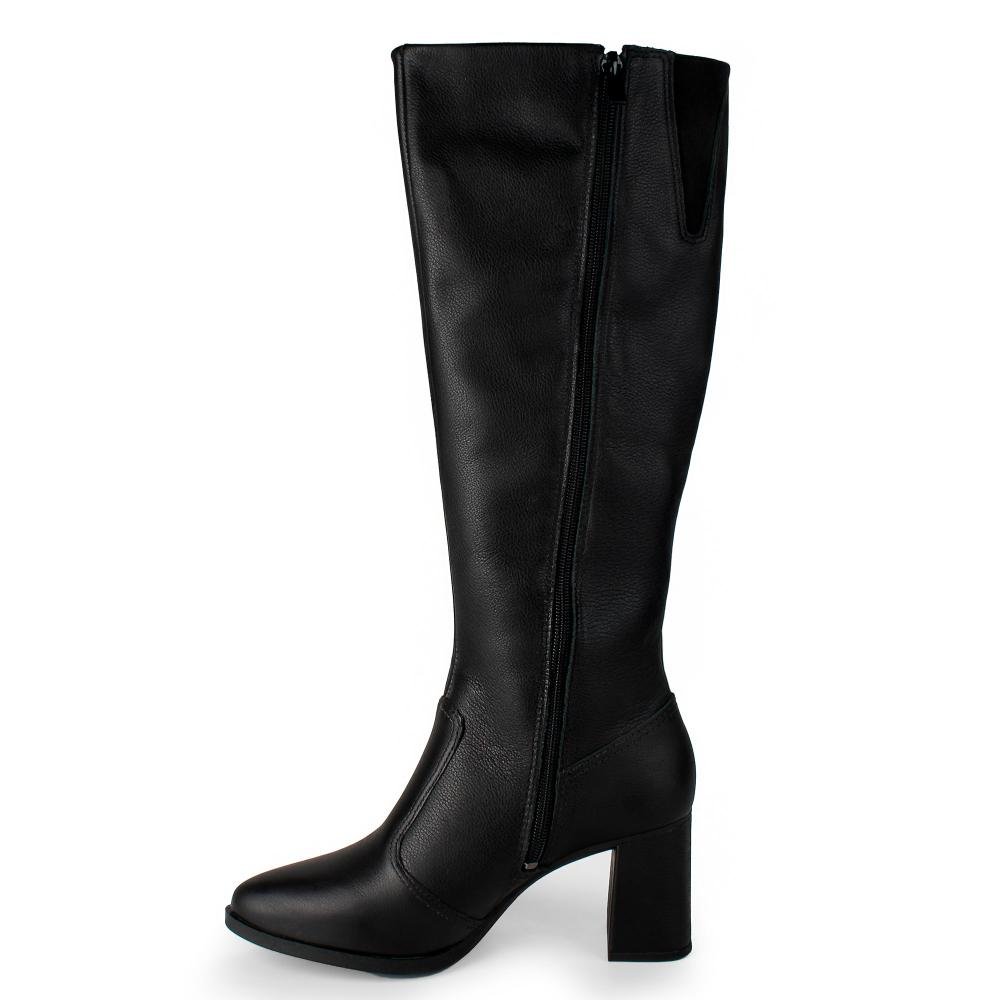Bota Dakota Em Couro de Cano Longo Feminina D2383 Preto 4