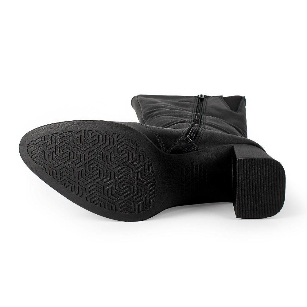 Bota Dakota Em Couro de Cano Longo Feminina D2383 Preto 5