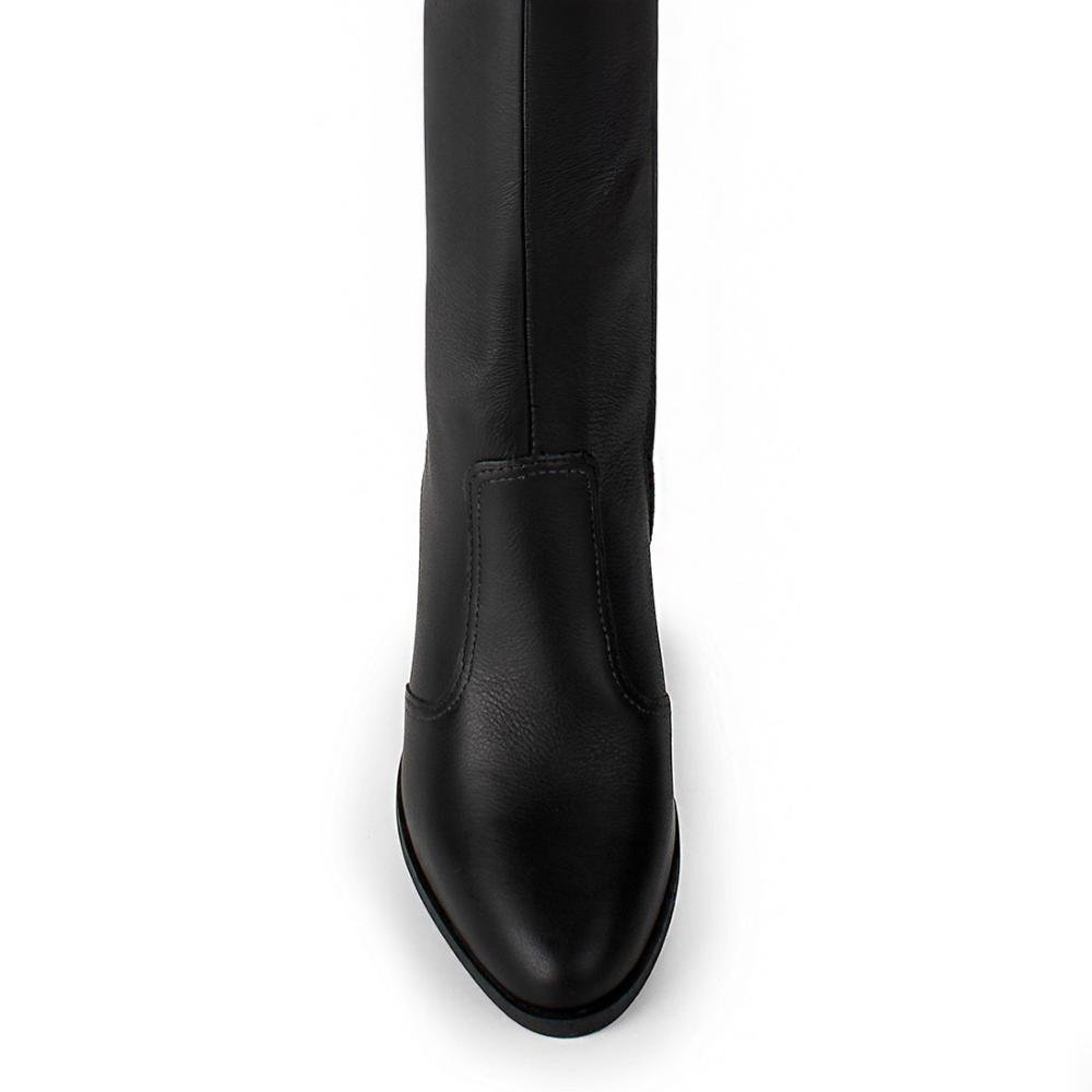Bota Dakota Em Couro de Cano Longo Feminina D2383 Preto 6