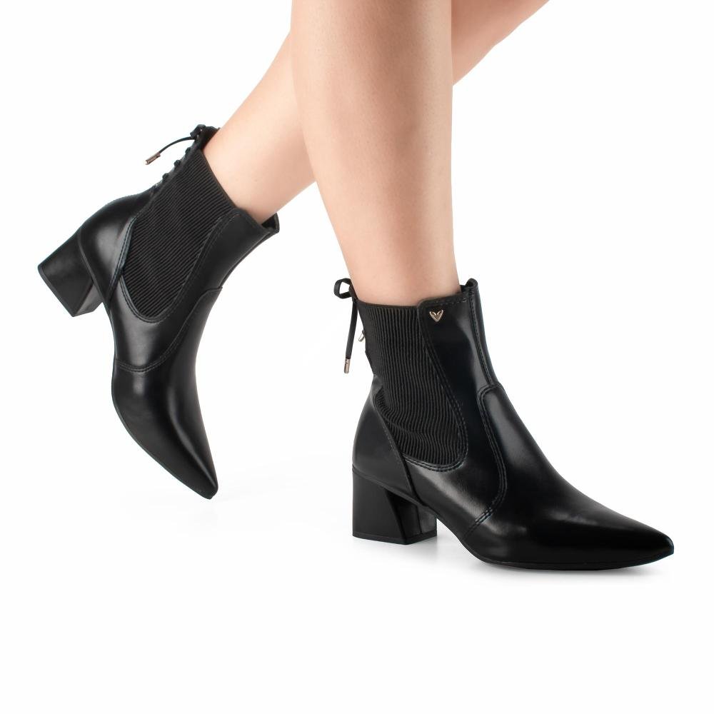 Bota Mississipi de Cano Curto Feminina J1061 Preto 2