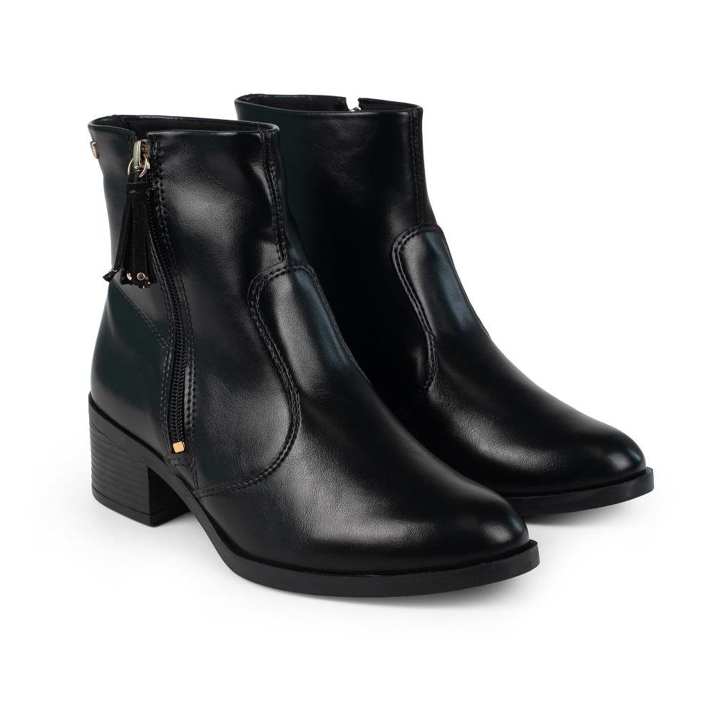 Bota Mississipi de Cano Curto Feminina J1442 Preto 5