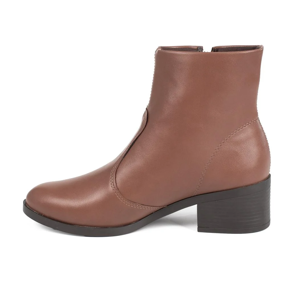 Bota Mississipi de Cano Curto Feminina J1442 Marrom 4