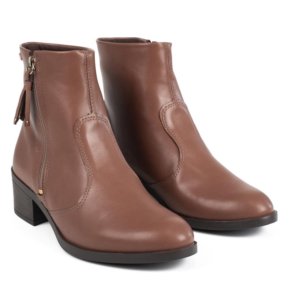 Bota Mississipi de Cano Curto Feminina J1442 Marrom 6
