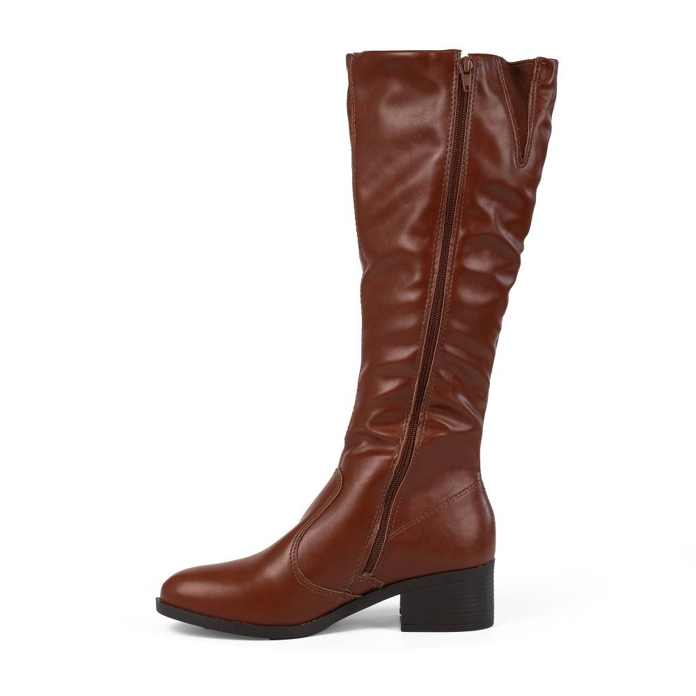 Bota Mississipi de Cano Longo Feminina J1631 Marrom 4