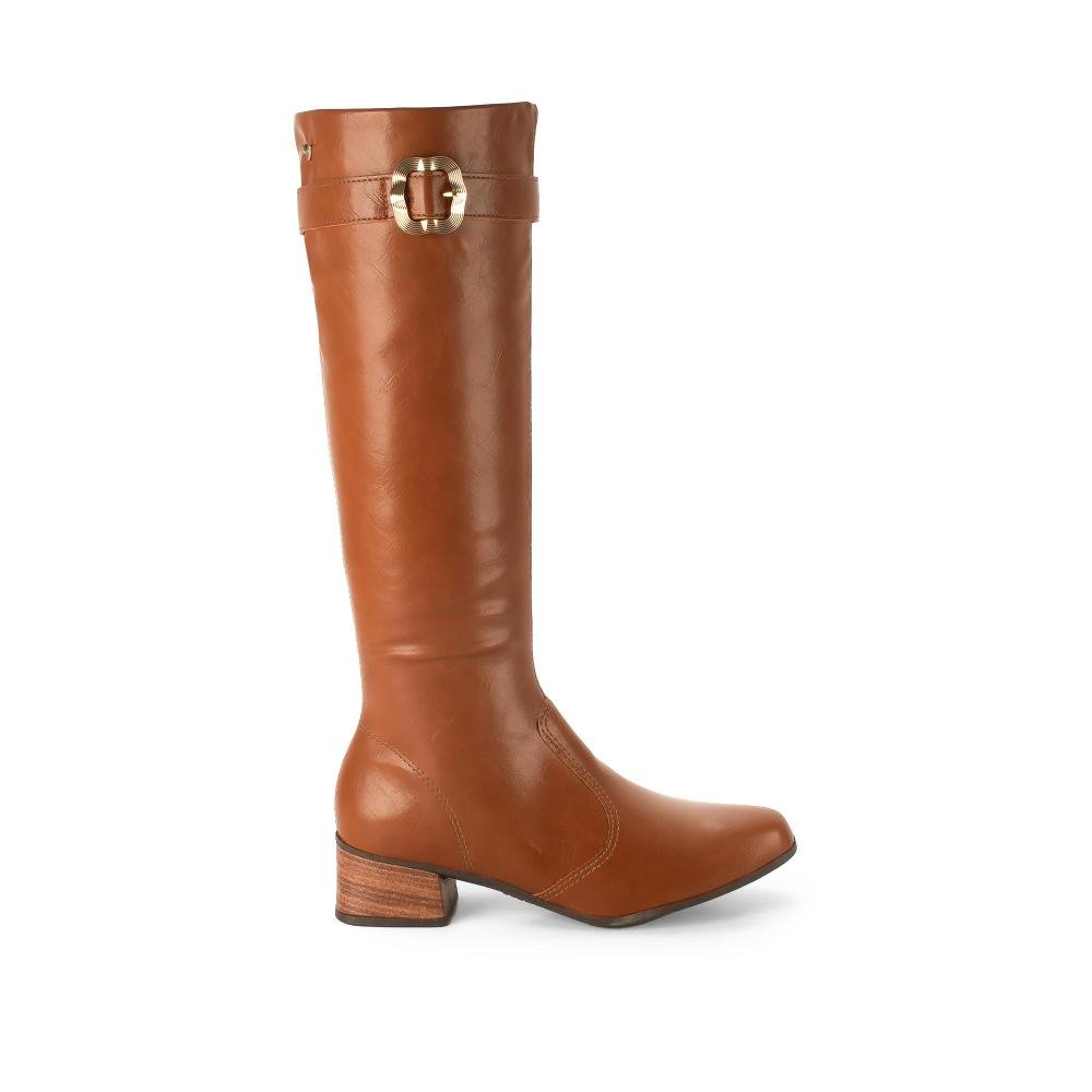 Bota Mississipi de Cano Longo Feminina J1591 Marrom 3