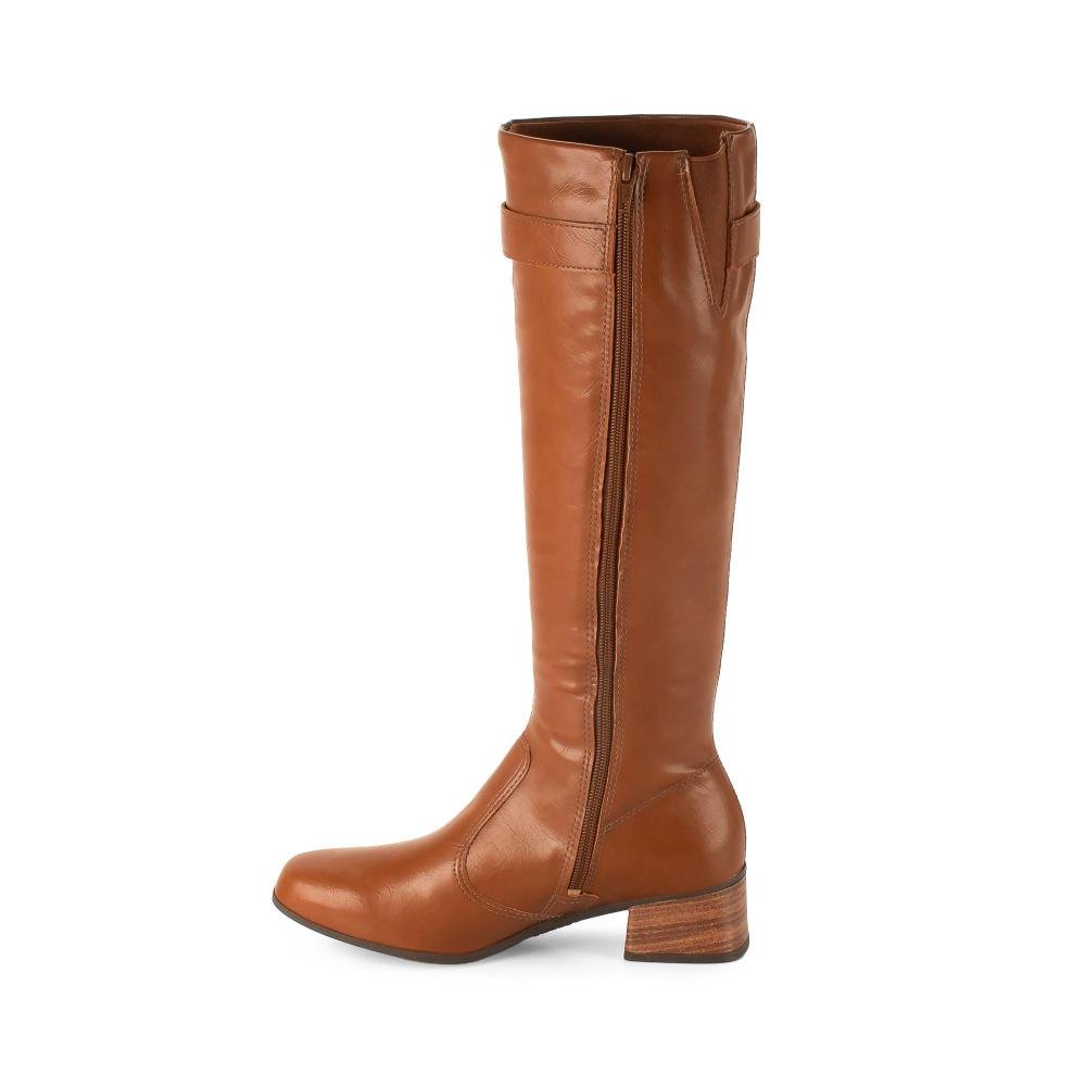Bota Mississipi de Cano Longo Feminina J1591 Marrom 4