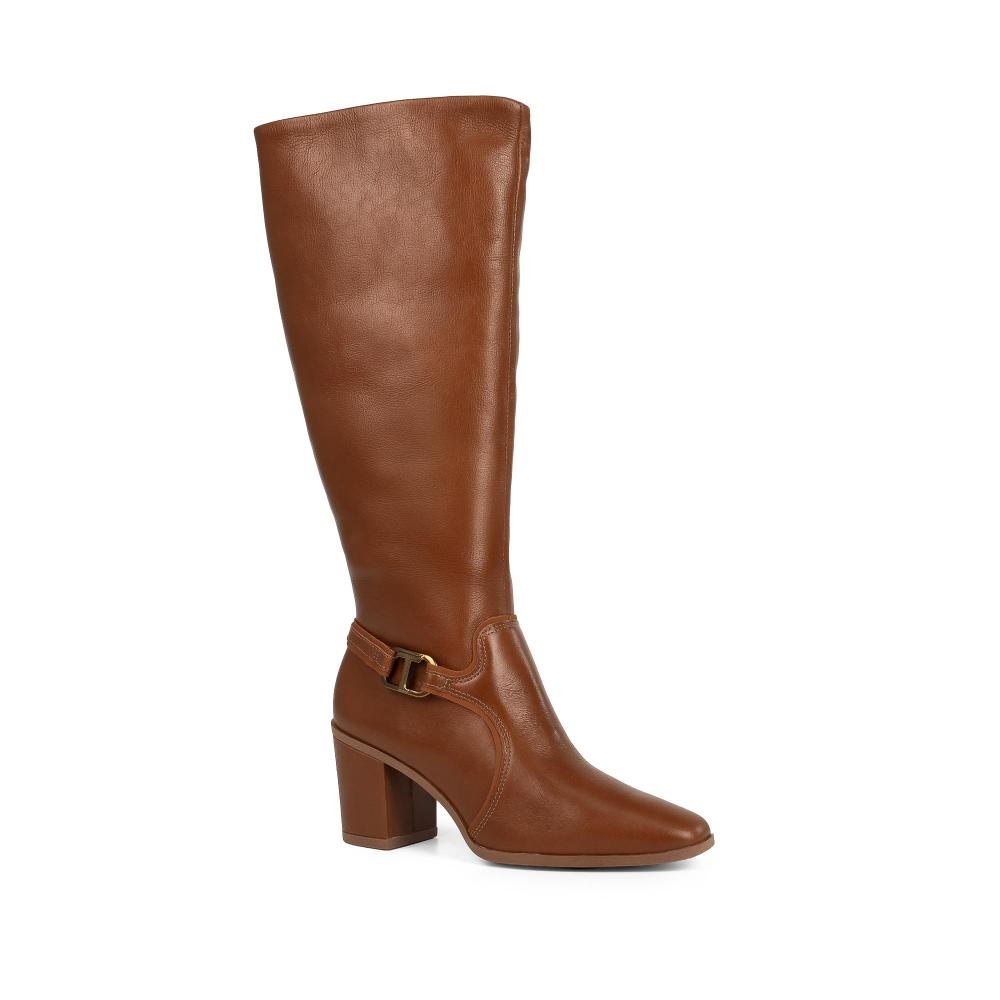 Bota Tanara Em Couro de Cano Longo Feminina T9582