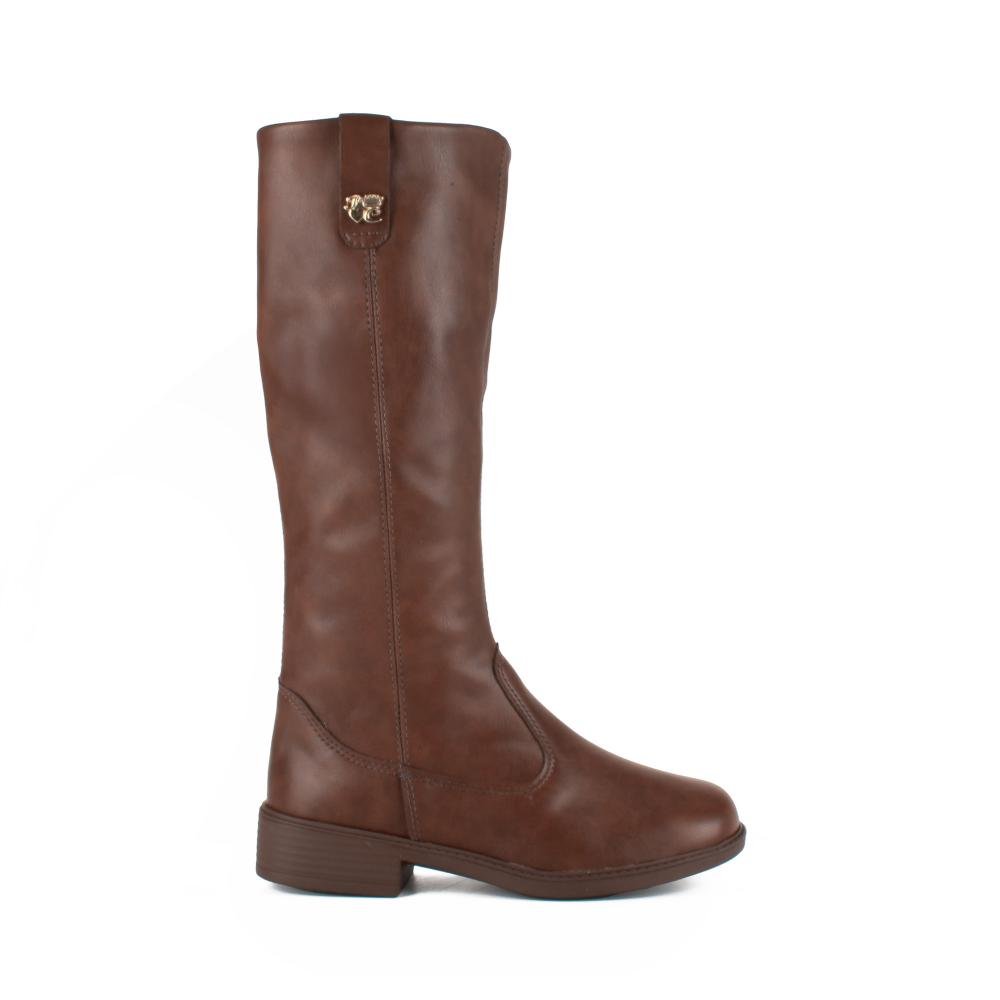 Bota Pink Cats Infantil de Cano Longo V6402 Marrom 2