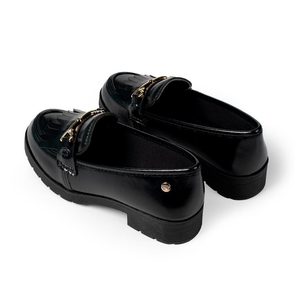 Sapato Pink Cats Infantil Loafer V6331 Preto 6