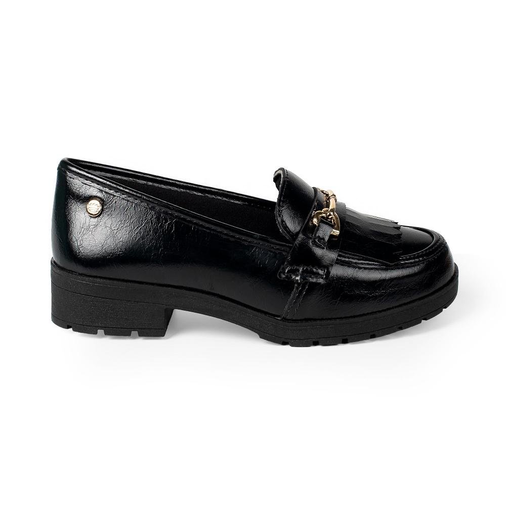 Sapato Pink Cats Infantil Loafer V6331 Preto 6