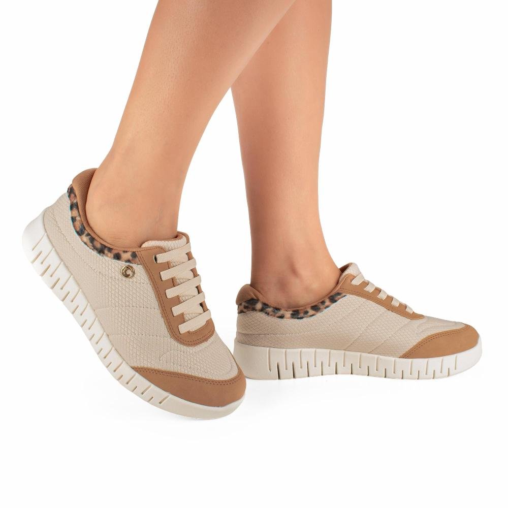 Tênis Campesí Casual Feminino CE293 Bege 2