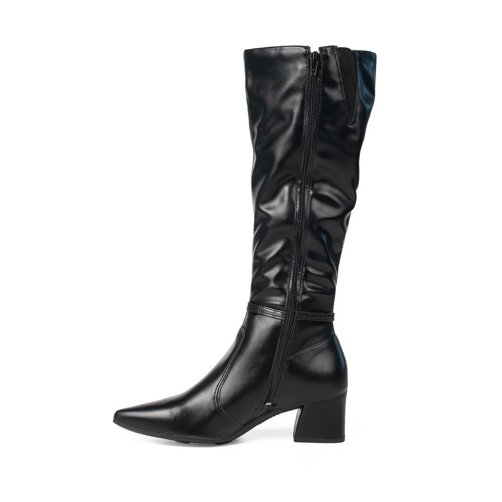 Bota Mississipi de Cano Longo Feminina J1381 Preto 4