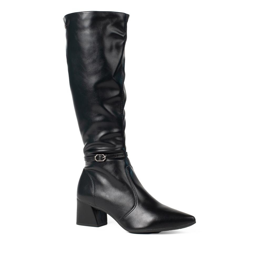 Bota Mississipi de Cano Longo Feminina J1381 Preto 1
