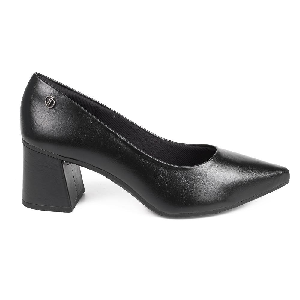 Scarpin Dakota de Salto Bloco Feminino D2352 Preto 3