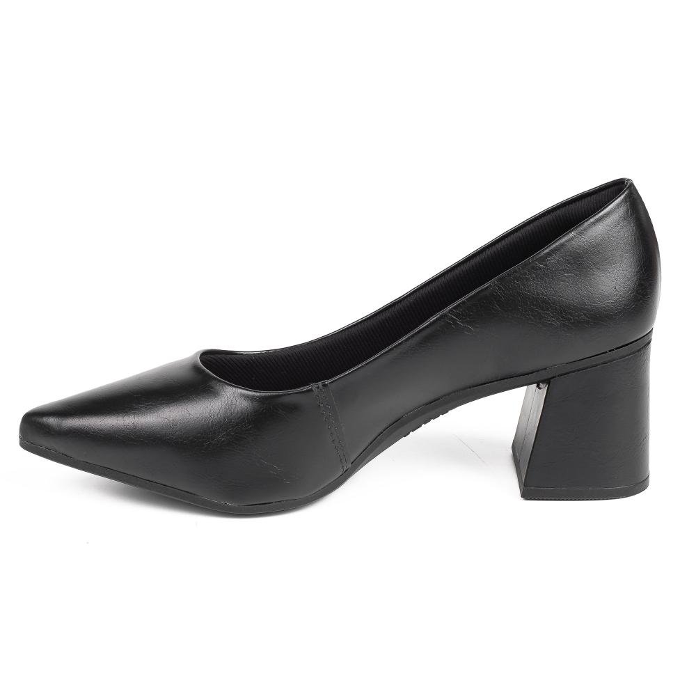 Scarpin Dakota de Salto Bloco Feminino D2352 Preto 4