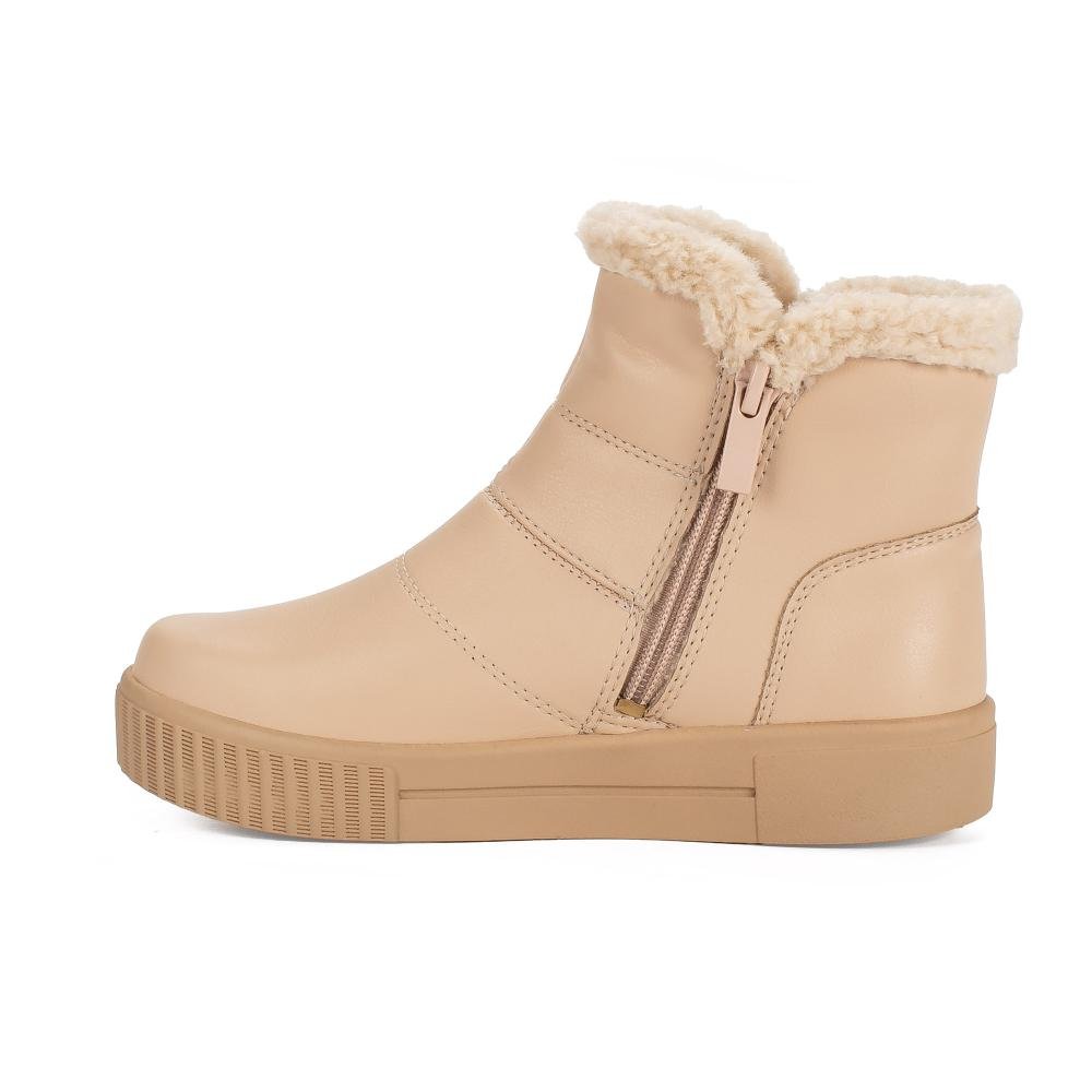 Bota Pink Cats Infantil de Cano Curto V5804 Bege 3