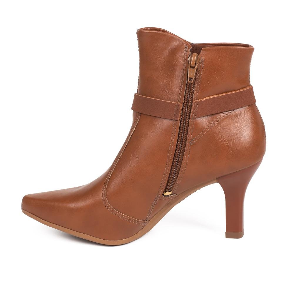 Bota Mississipi de Cano Curto Feminina J1131 Marrom 4