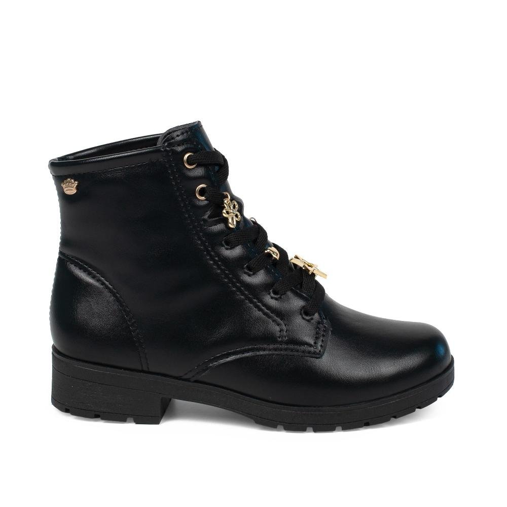 Bota Coturno Pink Cats Infantil V6055 Preto 3