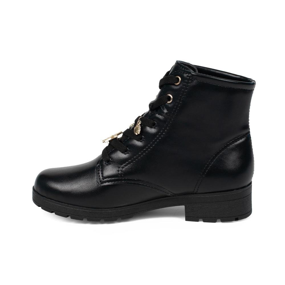 Bota Coturno Pink Cats Infantil V6055 Preto 4
