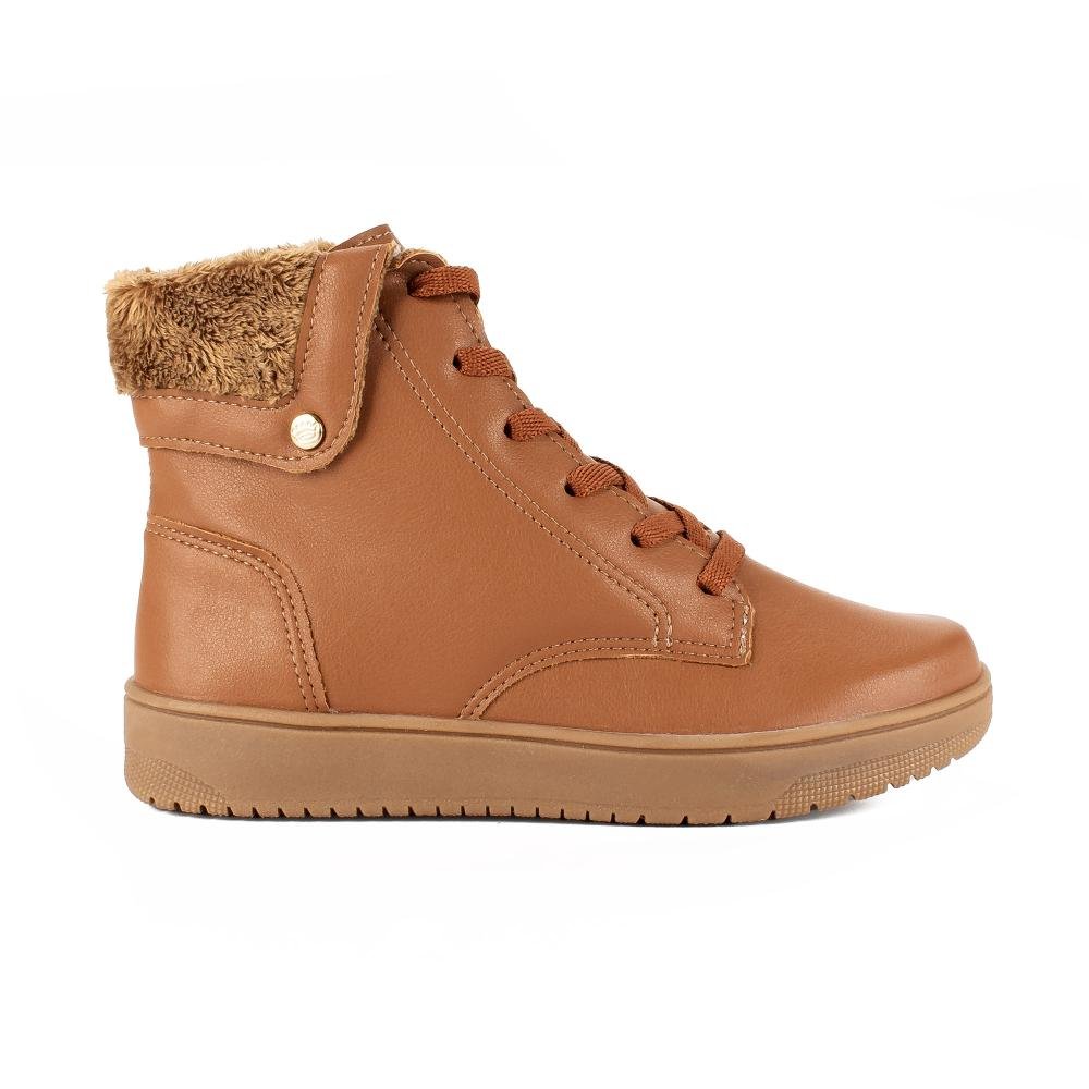 Bota Coturno Pink Cats Infantil V6412 Marrom 2