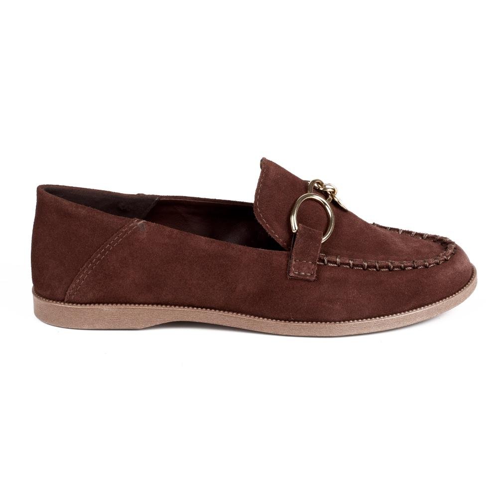 Mocassim Tanara Em Couro Feminino T9491 Marrom 3
