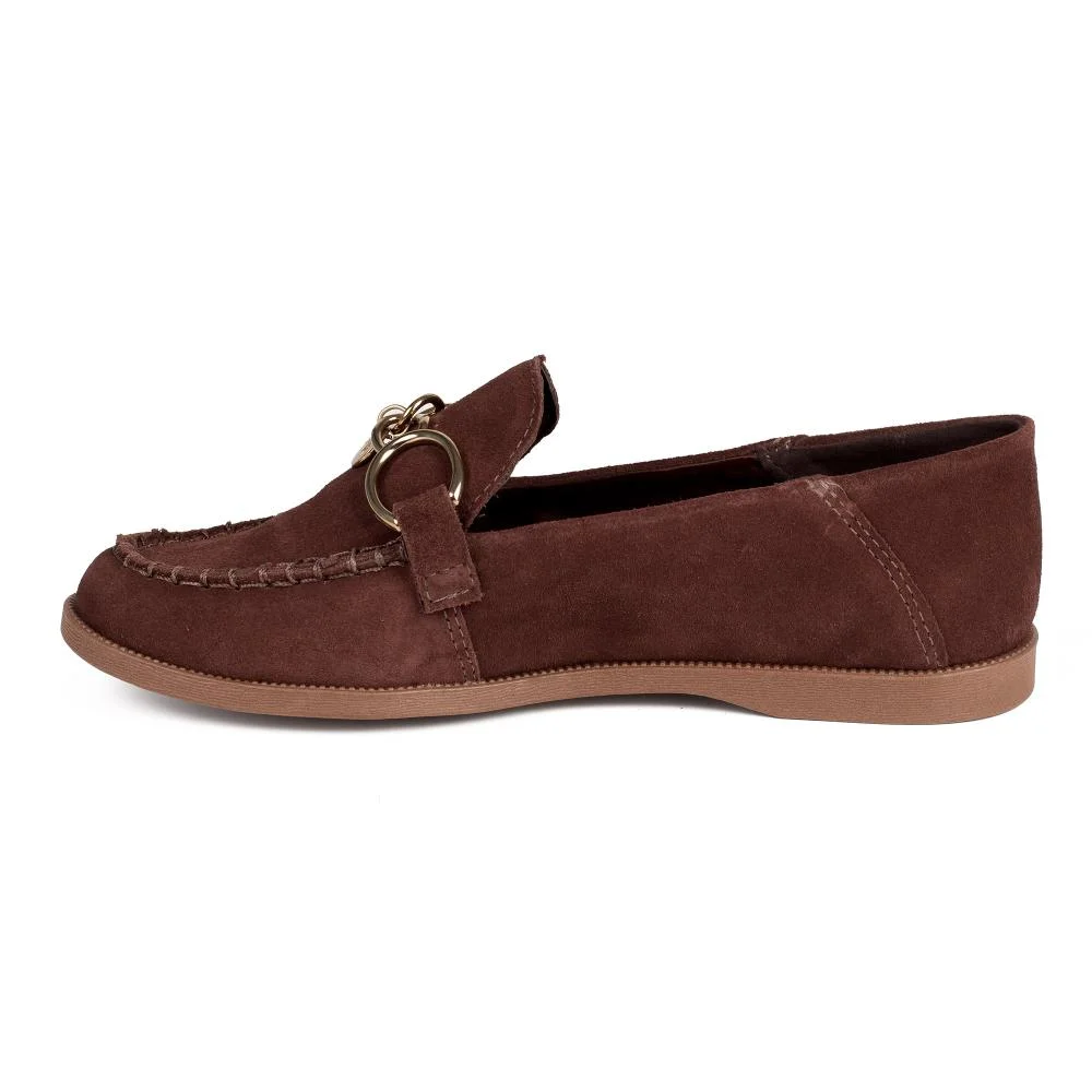 Mocassim Tanara Em Couro Feminino T9491 Marrom 4