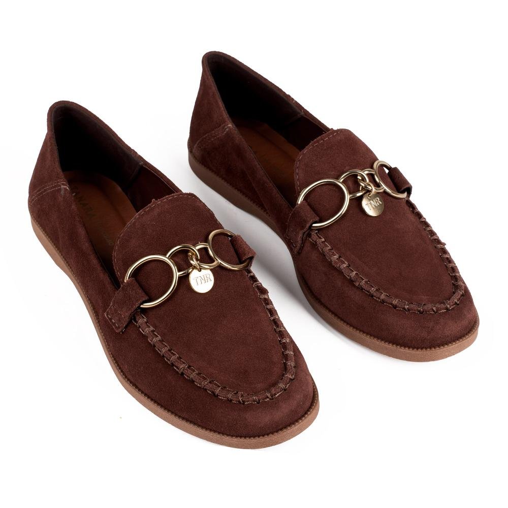 Mocassim Tanara Em Couro Feminino T9491 Marrom 6