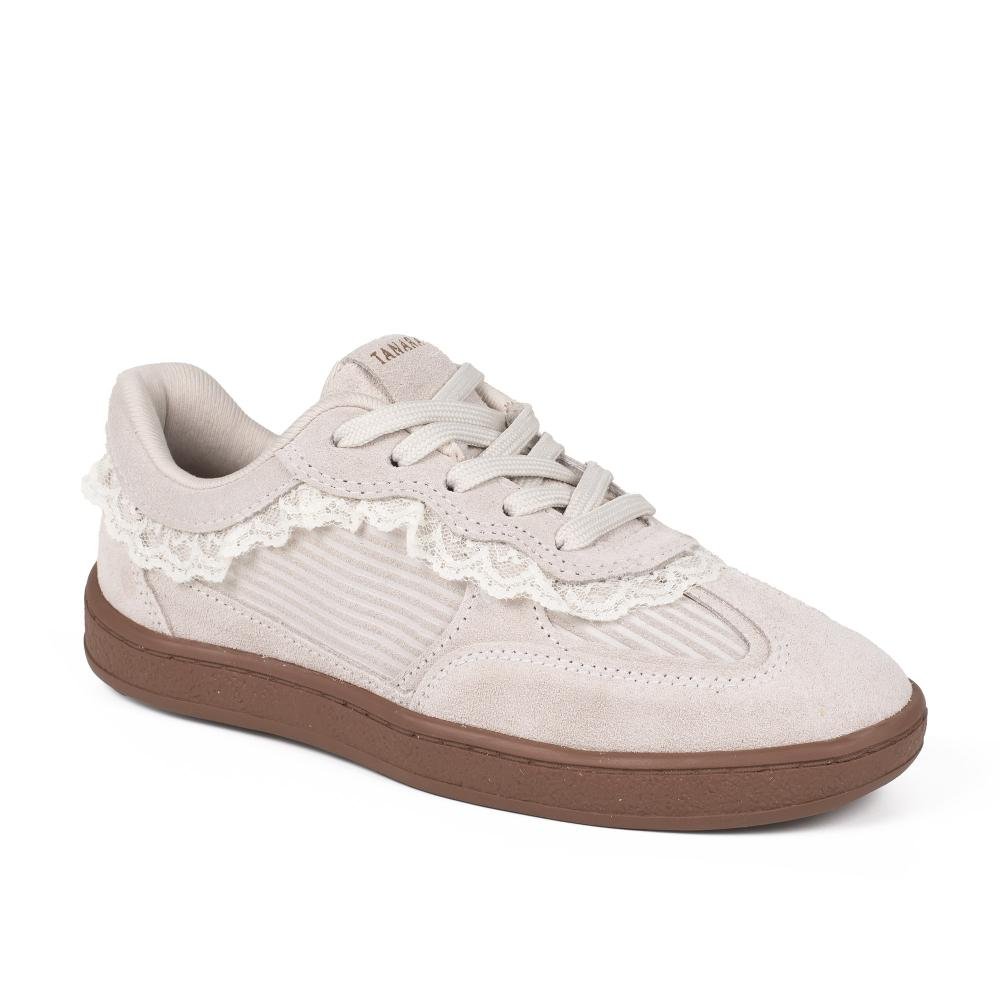 Tênis Tanara Em Couro Casual Feminino T9442