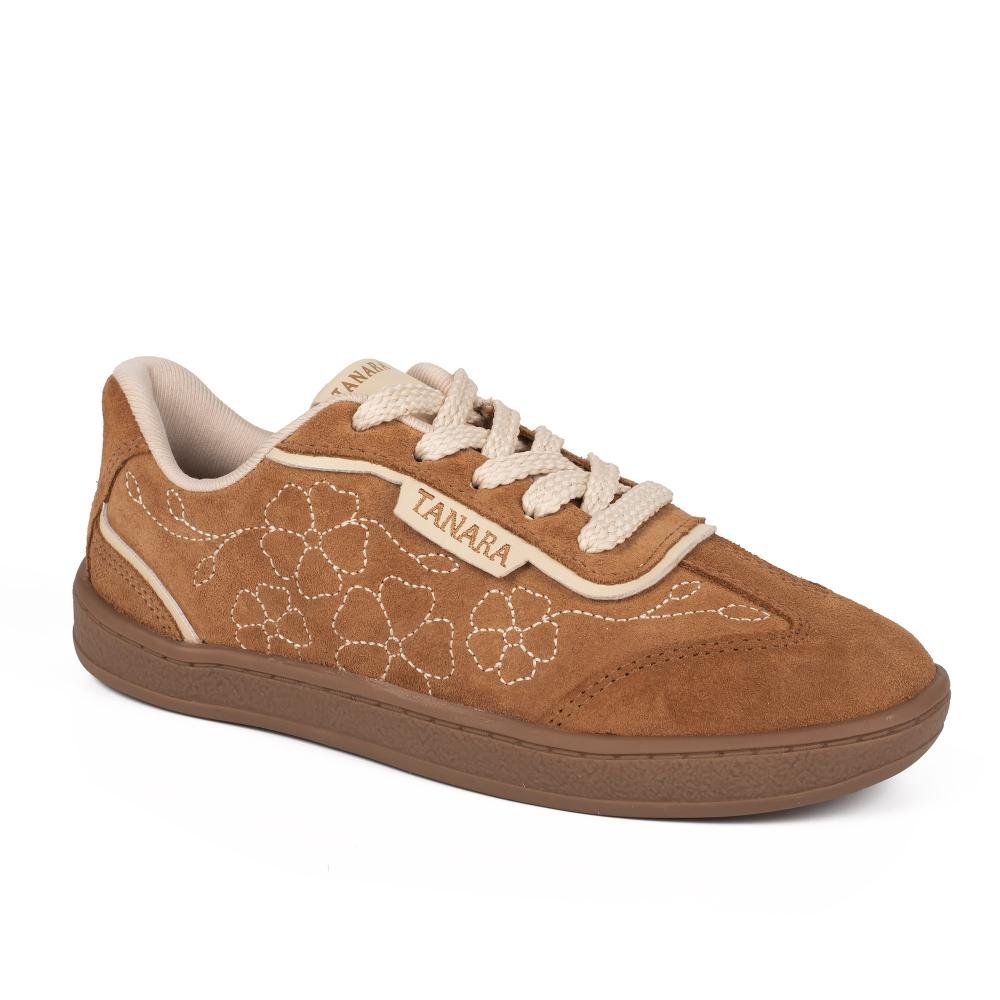 Tênis Tanara Em Couro Casual Feminino T9441