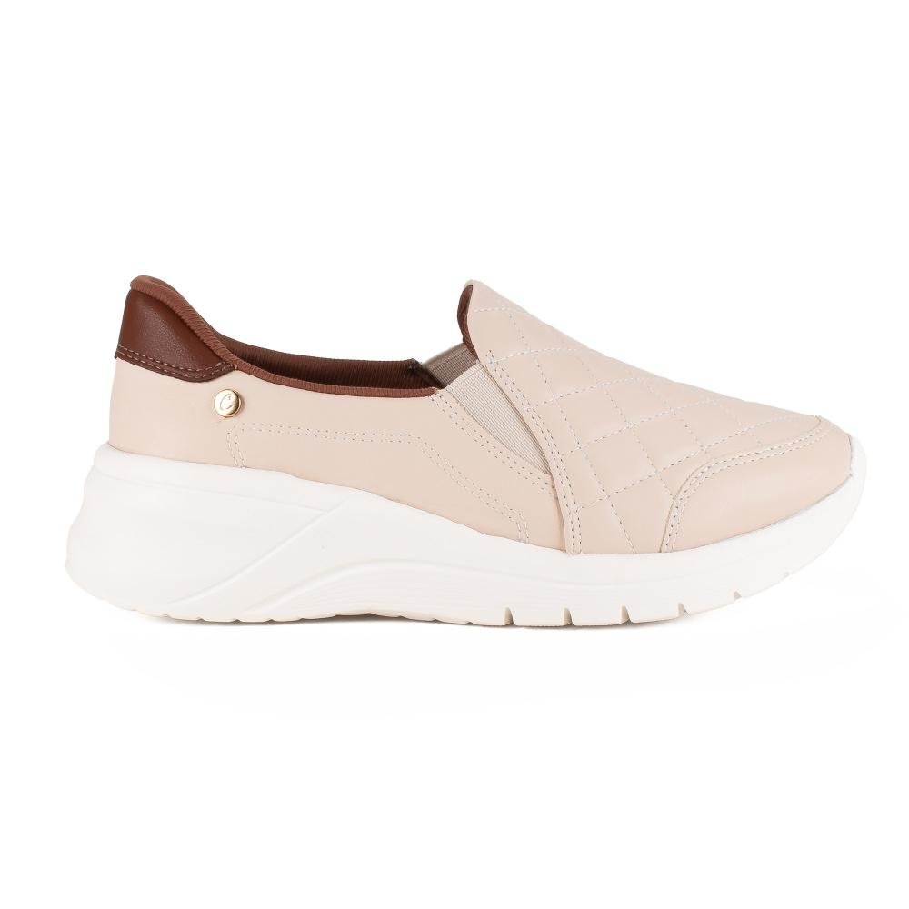Tênis Campesí Slip On Feminino CE601 Bege 3