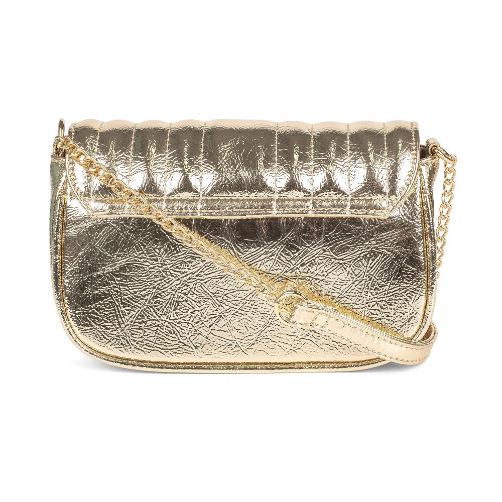 Bolsa Dakota Transversal Metalizada Feminina DK295 Metalizado/ouro 4