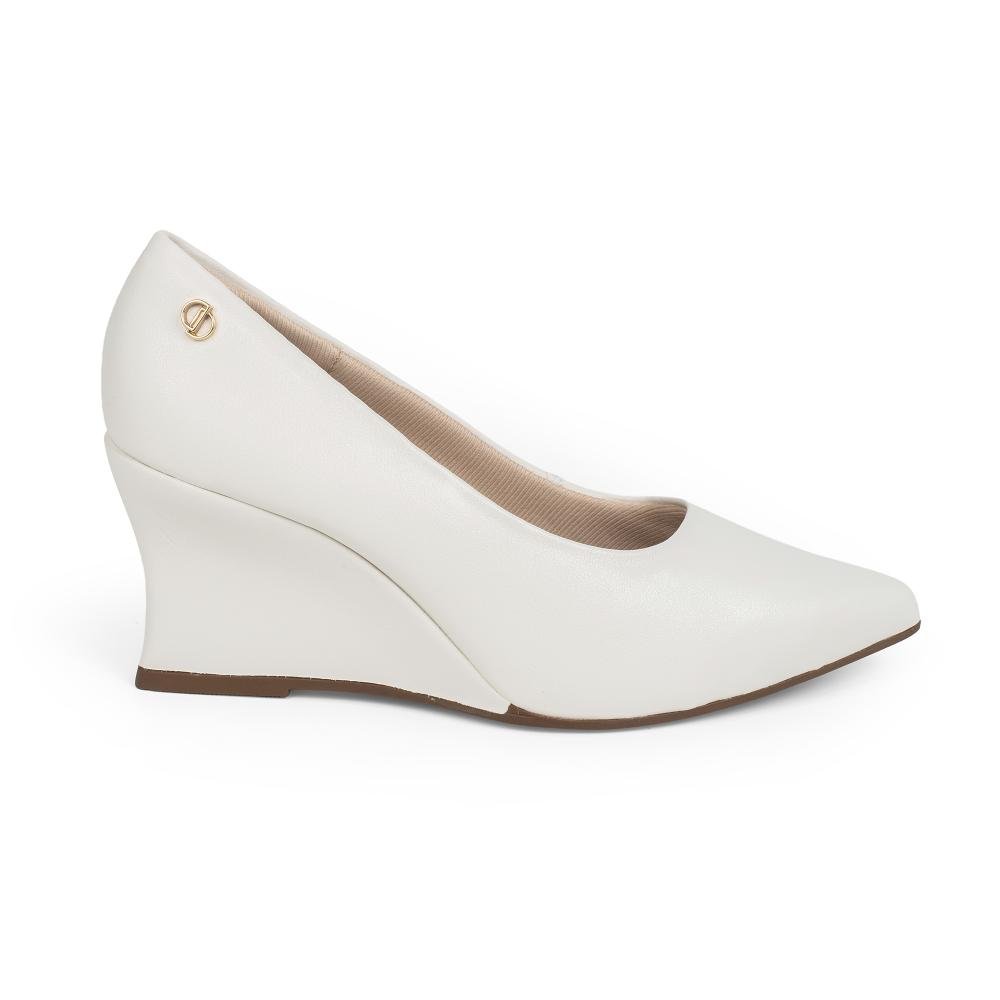Scarpin Dakota Anabela Feminino D2861 Branco 3