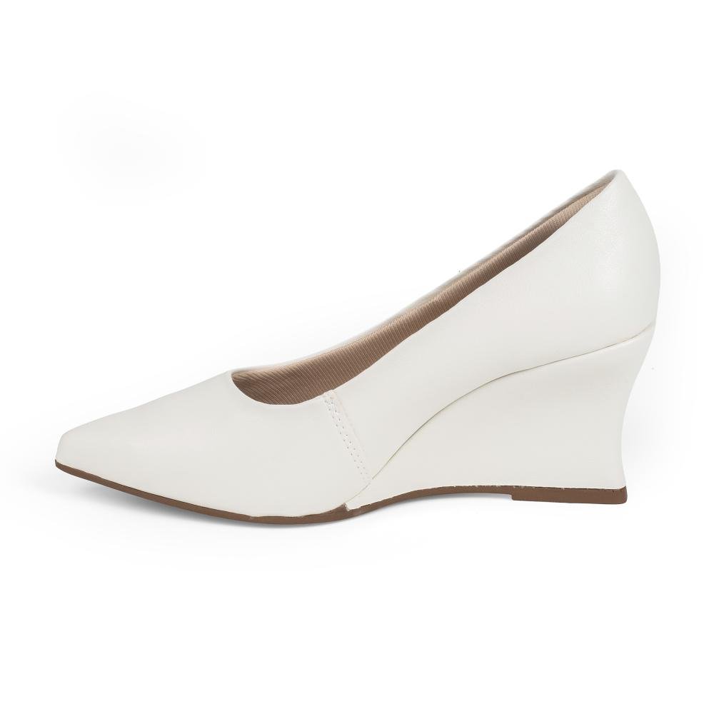 Scarpin Dakota Anabela Feminino D2861 Branco 4