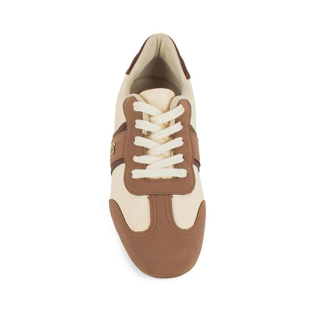 Tênis Campesí Casual Feminino CE341 Off White/Marrom 6