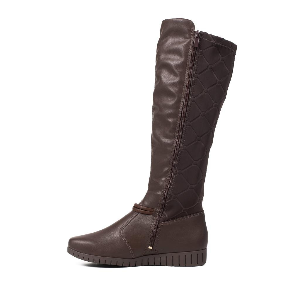 Bota Campesí de Cano Longo Feminina CE621 Marrom 4