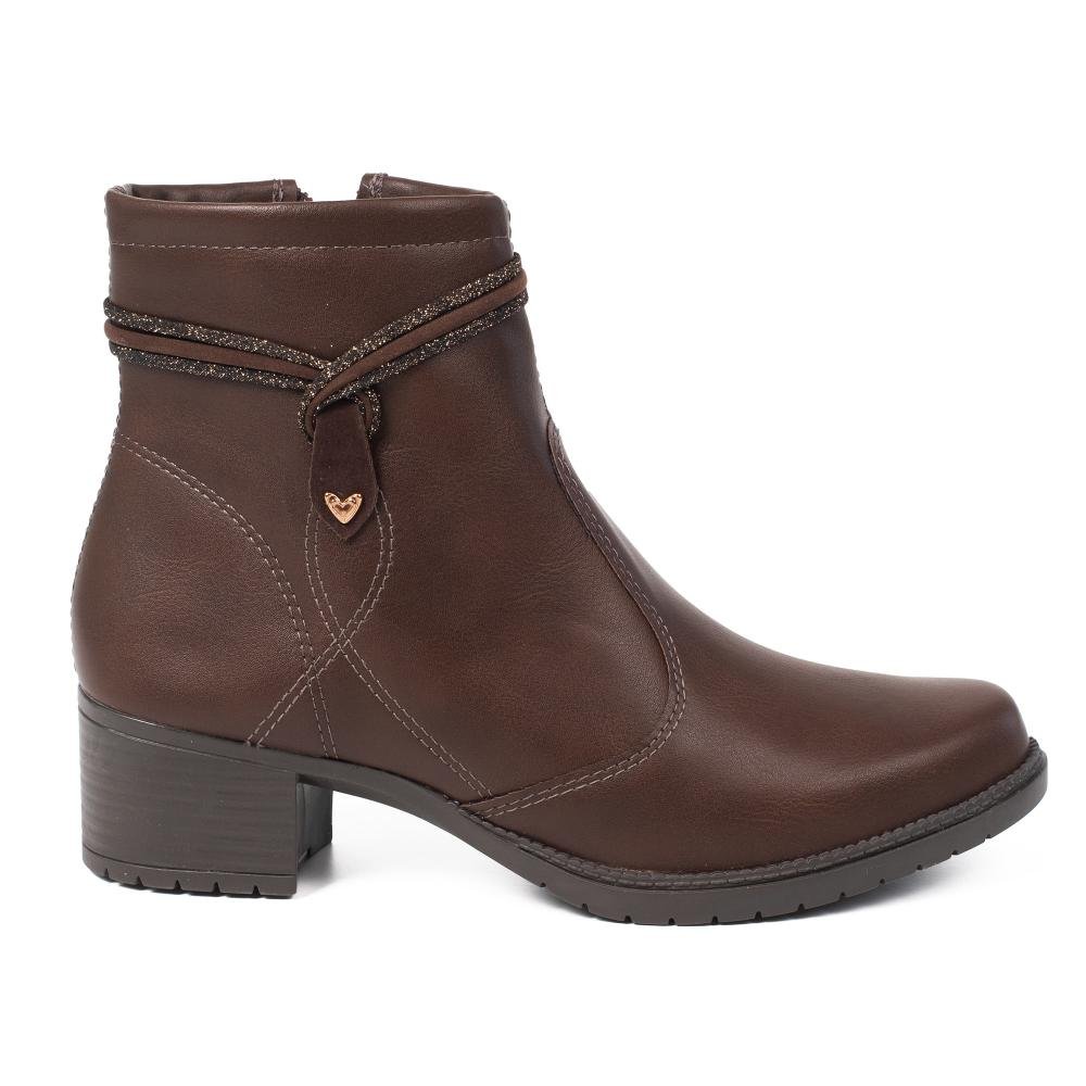 Bota Mississipi de Cano Curto Feminina J0781 Café 3