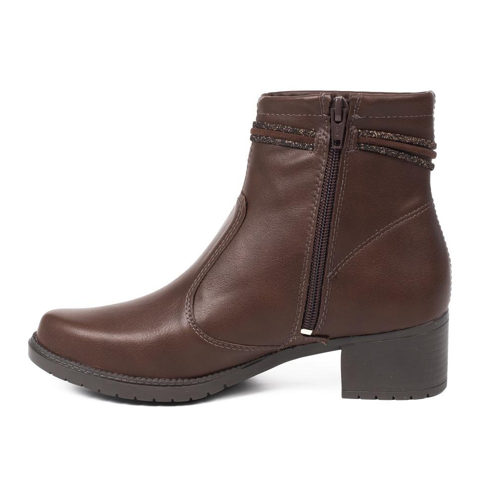 Bota Mississipi de Cano Curto Feminina J0781 Café 4