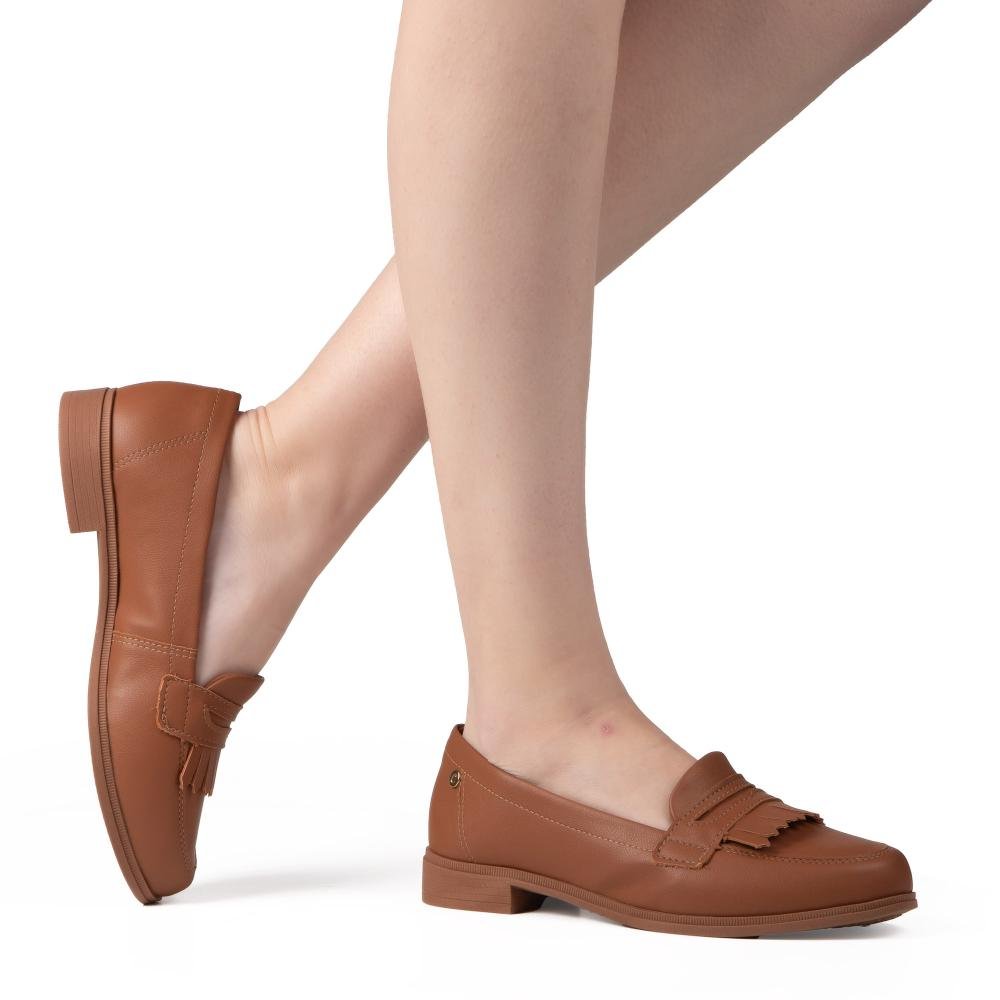 Sapato Campesí Loafer Feminino CE392 Caramelo 2