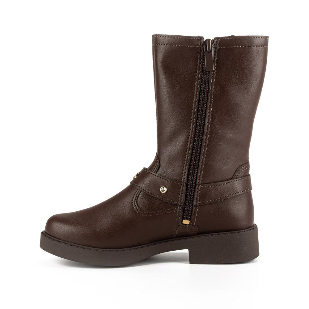 Bota Pink Cats Infantil de Cano Médio V4371 Marrom 2