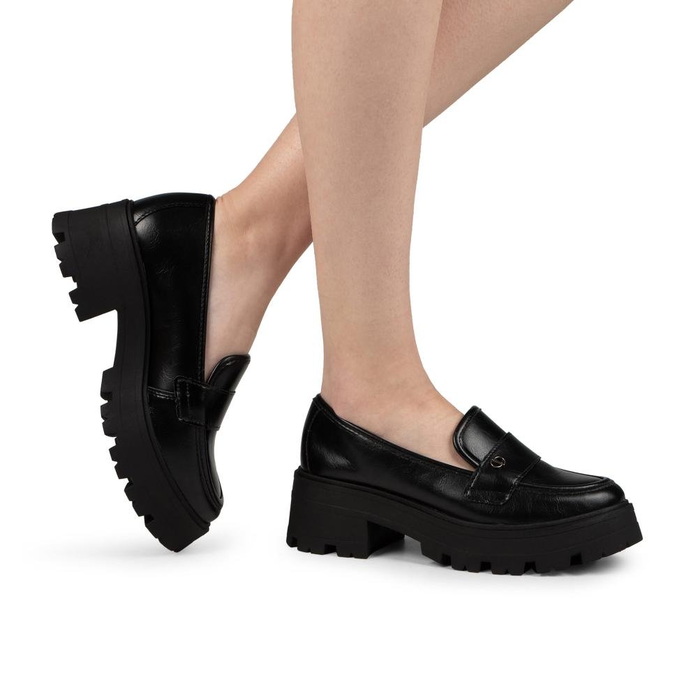 Sapato Dakota Loafer Tratorado Feminino D2991 Preto 2