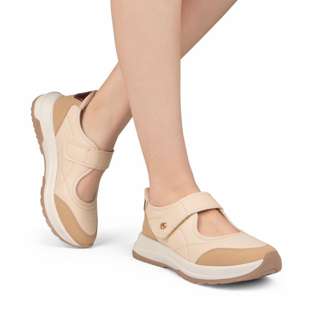 Tênis Dakota Jogging Feminino D2116 Bege 2