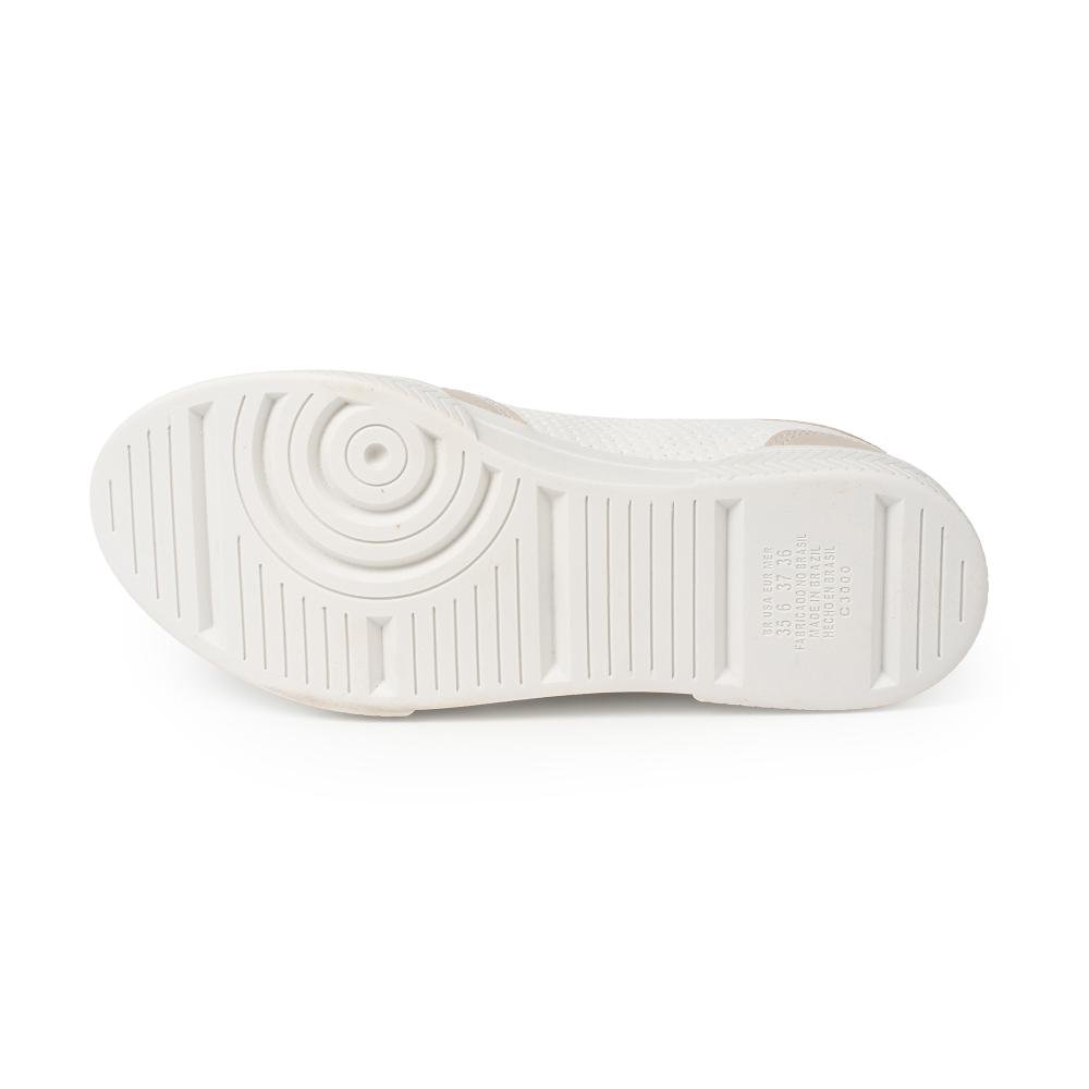 Tênis Kolosh Casual Feminino C3018B Branco/Bege 5